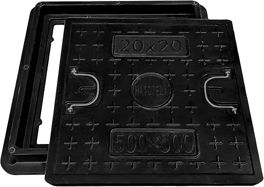 Natotela 20 × 20 Inch Solid Manhole Cover & Frame